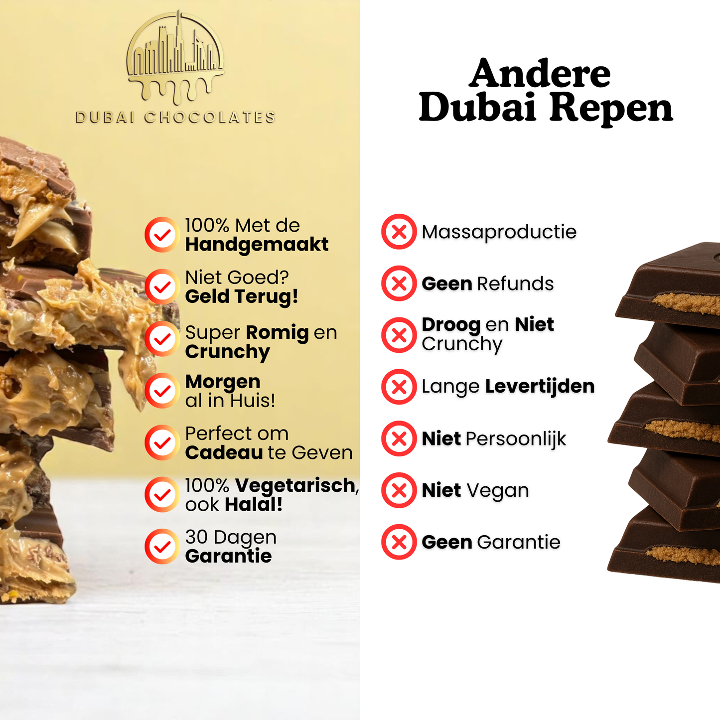 Dubai Sjokoladestang | Pistasj og sjokolade